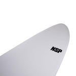 NSP 7’6 Protech Funboard White Tint Surfboard - Bob Gnarly Surf