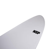 NSP 7’6 Protech Funboard White Tint Surfboard - Bob Gnarly Surf