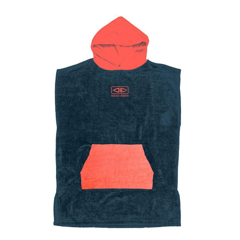 Ocean & Earth Youth Hooded Poncho Navy - Bob Gnarly Surf