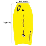 Osprey 42" Shatter Bodyboard Yellow - Bob Gnarly Surf