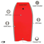 Osprey 42" STX Bodyboard Red - Bob Gnarly Surf