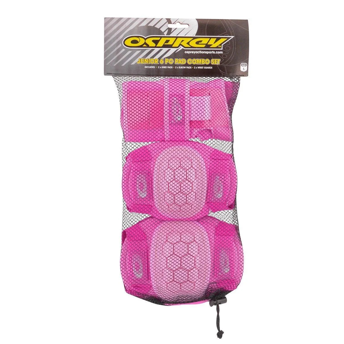 Osprey Kids Skate Pad Complete Set Pink - Bob Gnarly Surf