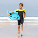 Osprey Origin 3/2mm Kids Shorty Wetsuit Neon Yellow - Bob Gnarly Surf