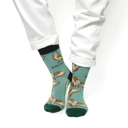 Save the Barn Owls Bamboo Socks Socks Bare Kind