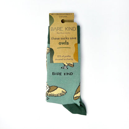 Save the Barn Owls Bamboo Socks Socks Bare Kind
