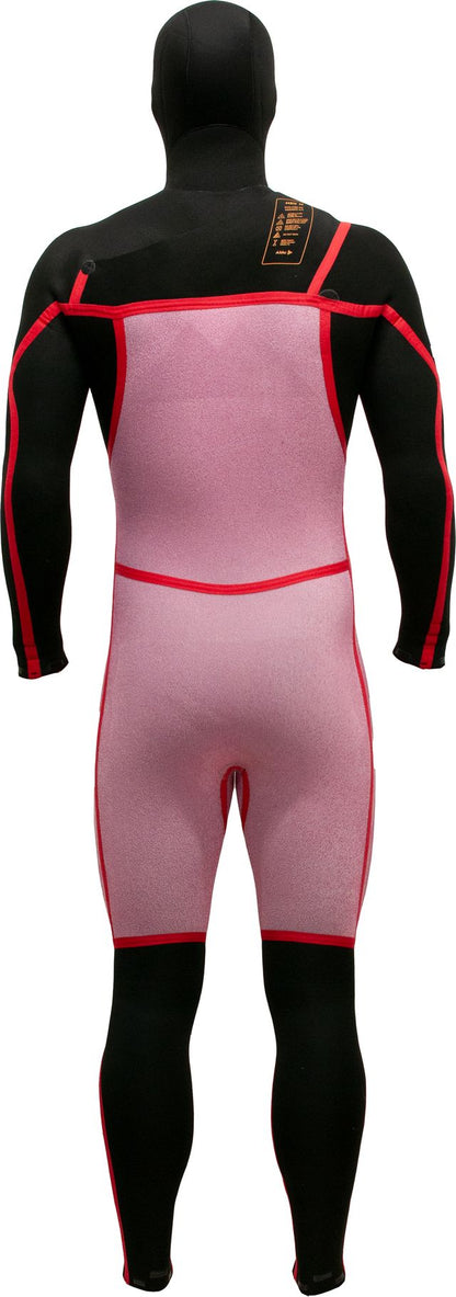 Alder Evo Fire MX Hooded Men's 6/4 mm Chest Zip Black Wetsuit Wetsuits Alder