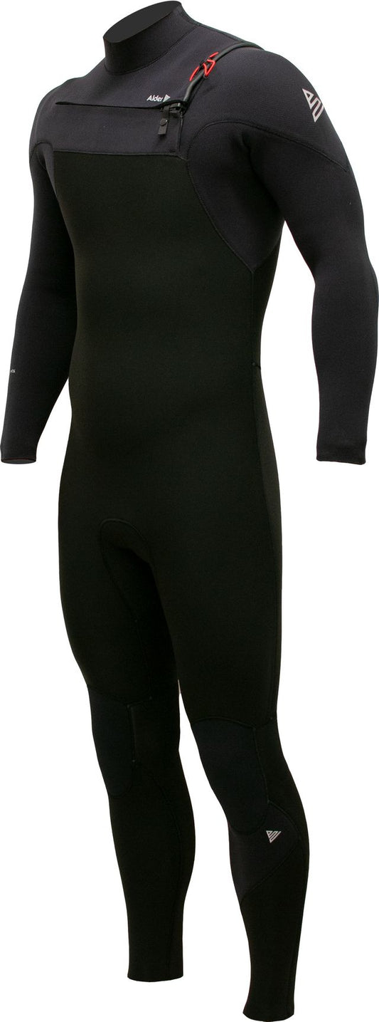Alder Evo Fire MX Men's 6/4 mm Chest Zip Black Wetsuit