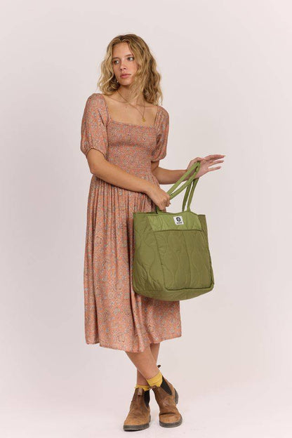 Sisstrevolution Roam Free Quilted Tote ladies bags Sisstrevolution