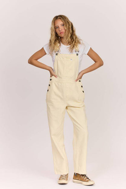 Sisstr Kick Back Woven Overall ladies jump suit Sisstrevolution Sea Salt S