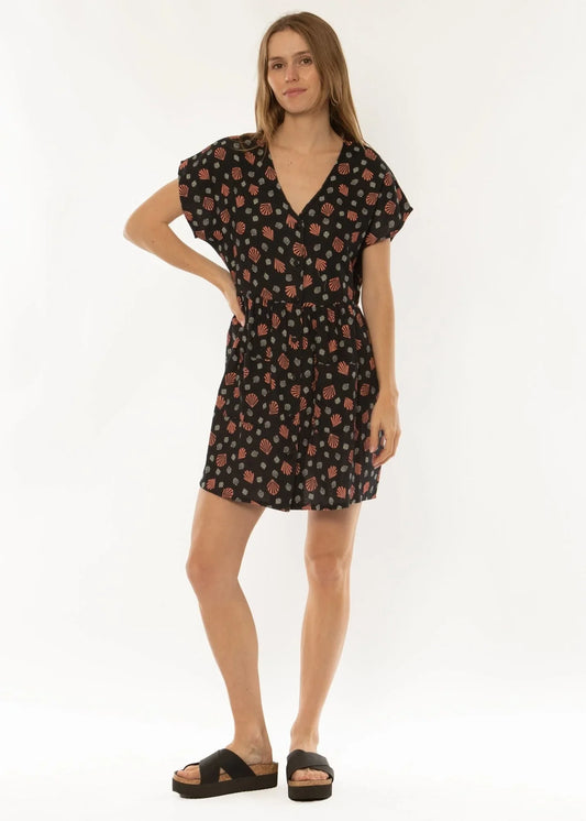 Sisstrevolution Doheny SS Woven Dress ladies dress Sisstrevolution Black S