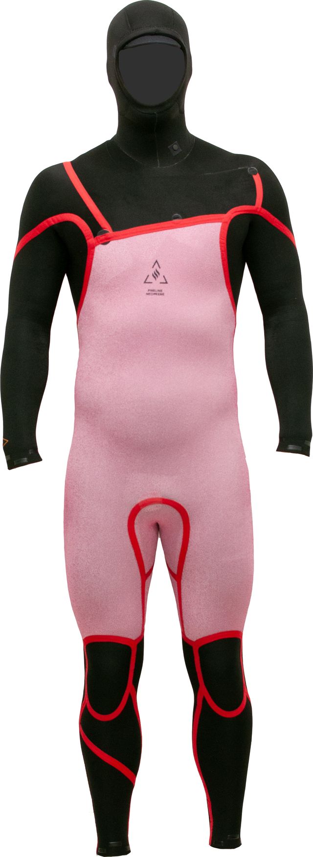 Alder Evo Fire MX Hooded Men's 6/4 mm Chest Zip Black Wetsuit Wetsuits Alder