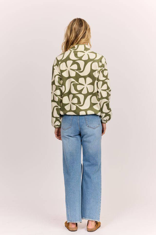 Sisstrevolution Waves in Bloom Fleece ladies jacket Sisstrevolution