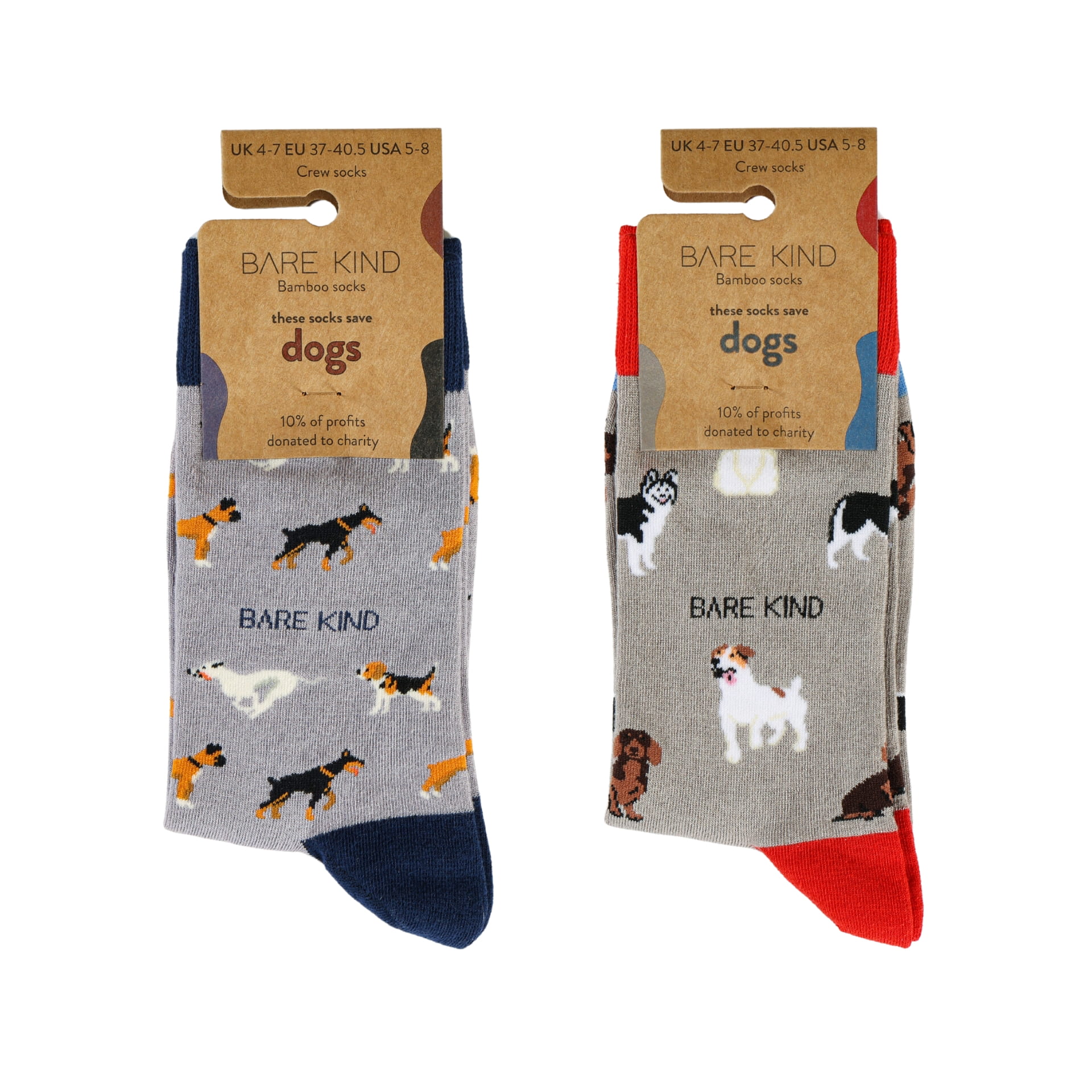 The Paw-some Duo Bamboo Sock Set Socks Bare Kind
