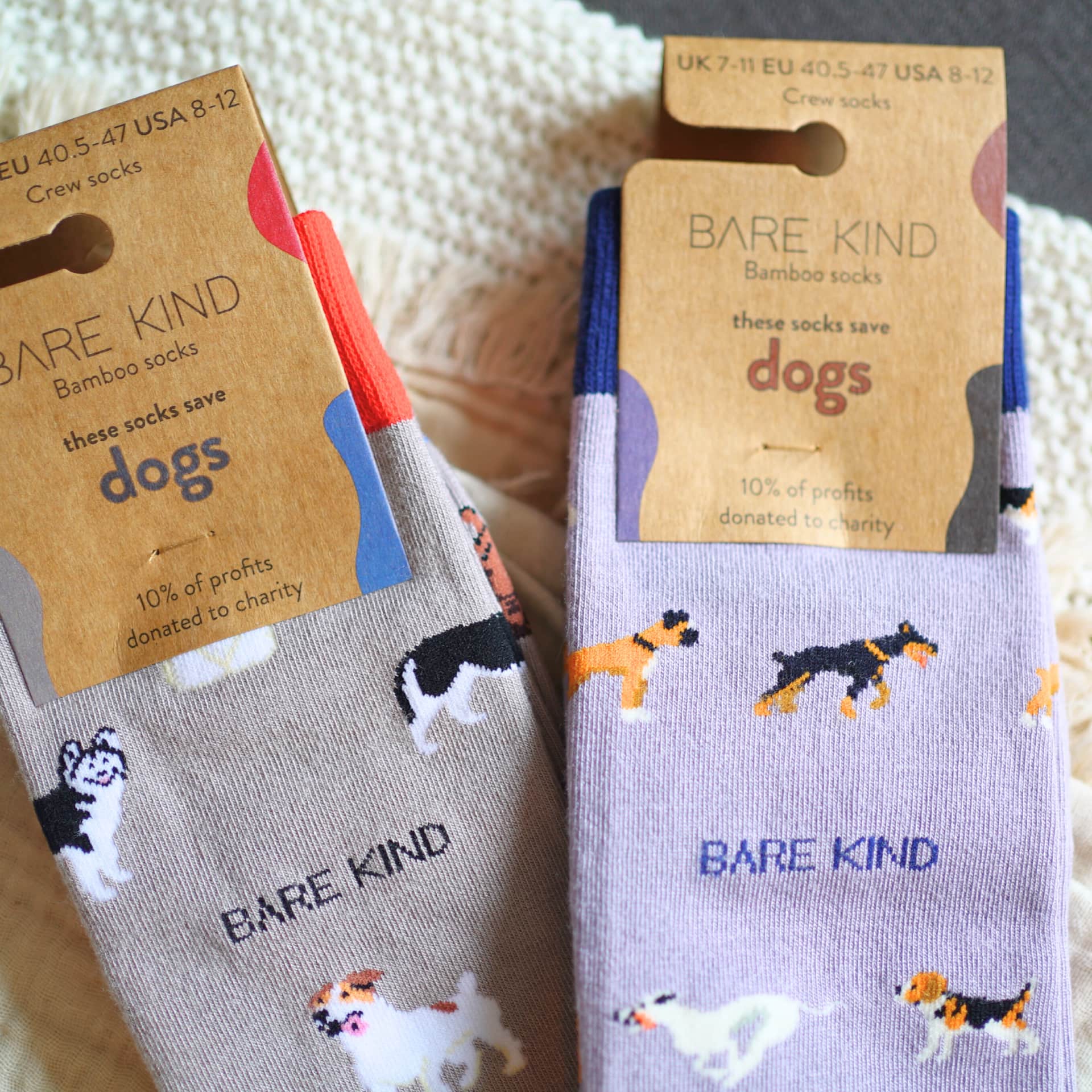 The Paw-some Duo Bamboo Sock Set Socks Bare Kind