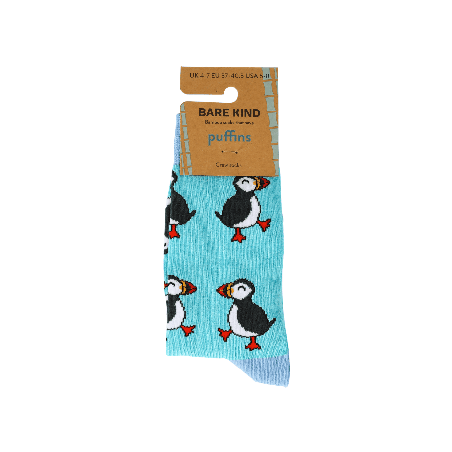 Save the Puffins Bamboo Socks Socks Bare Kind