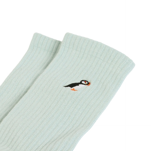 Save the Puffin Ribbed Bamboo Socks Socks Bare Kind
