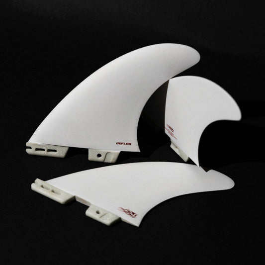 Deflow Pulse Thruster fins shortboard fins Deflow Surf White twin-tab M