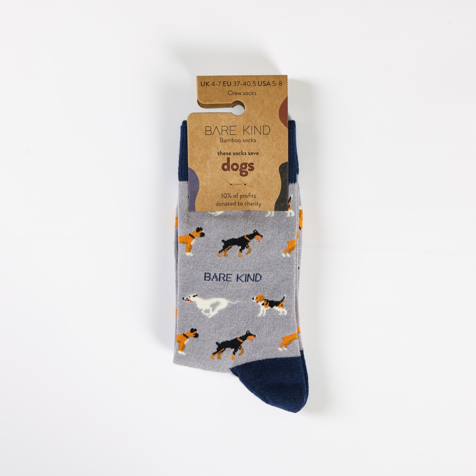 Save the Purple Dog Bamboo Socks Socks Bare Kind