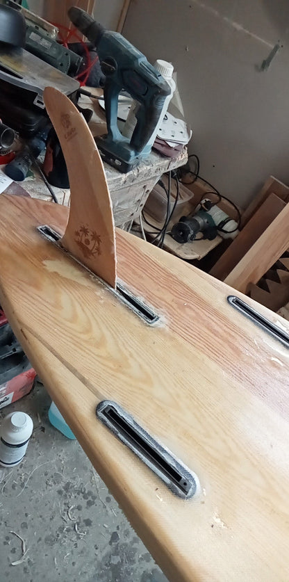 Crush Surfboards Wooden Surfboard Single Fin