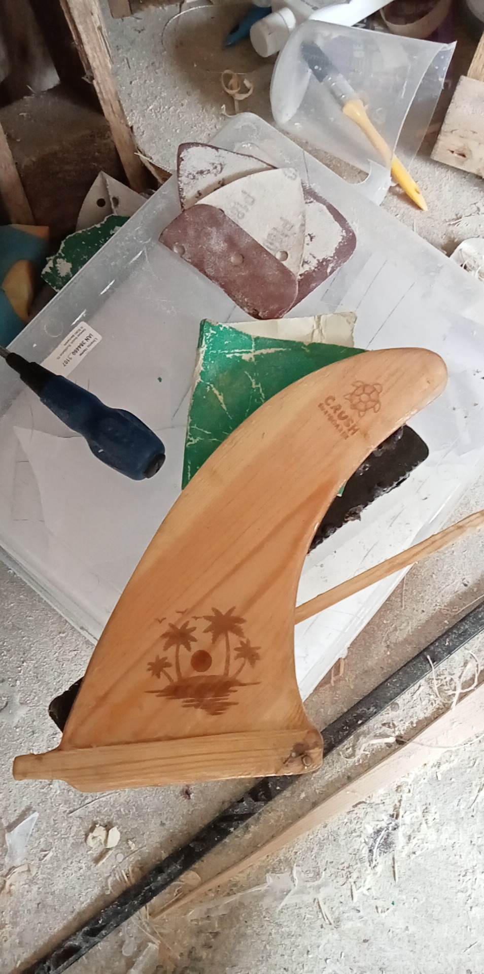 Crush Surfboards Wooden Surfboard Single Fin