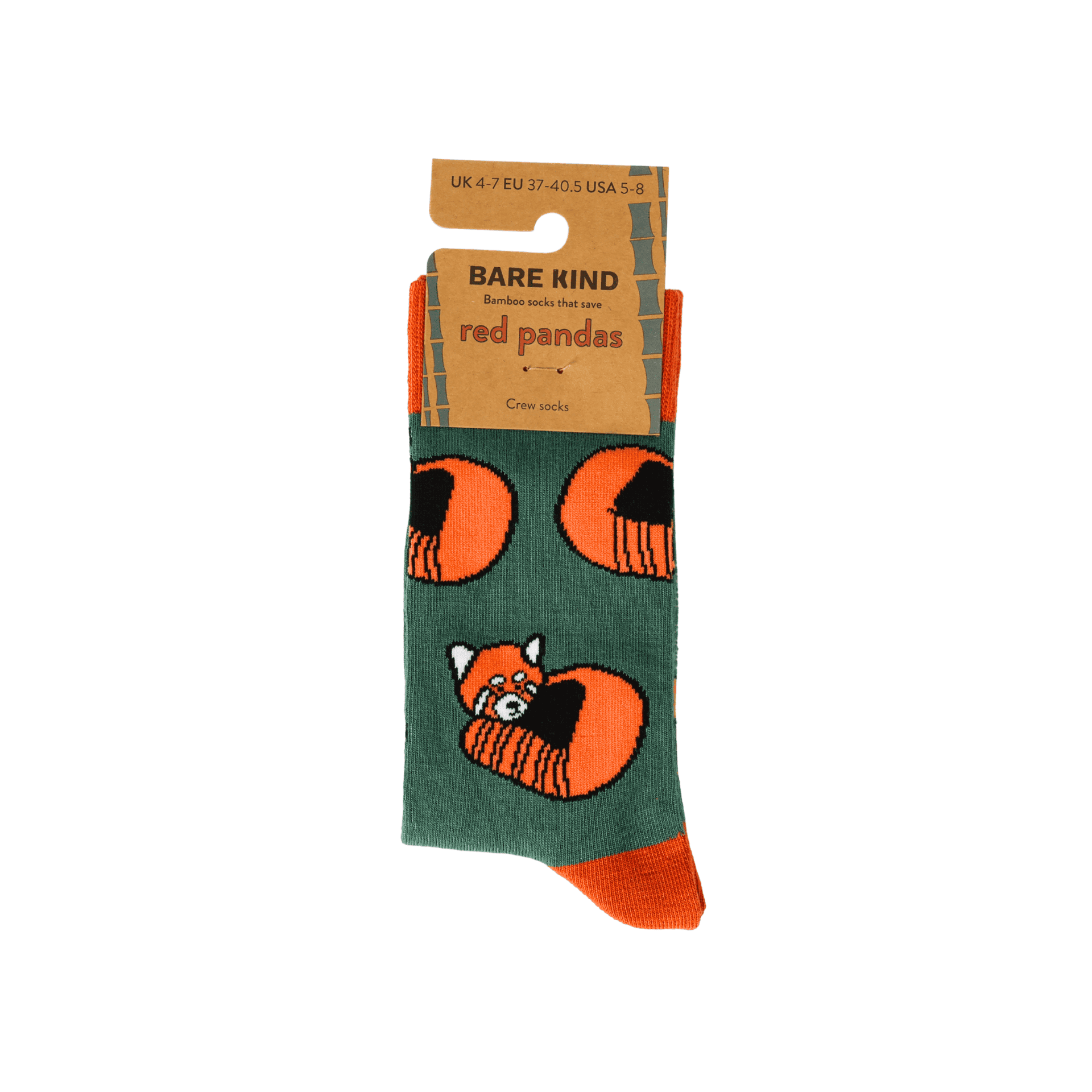 Save the Red Pandas Bamboo Socks Socks Bare Kind