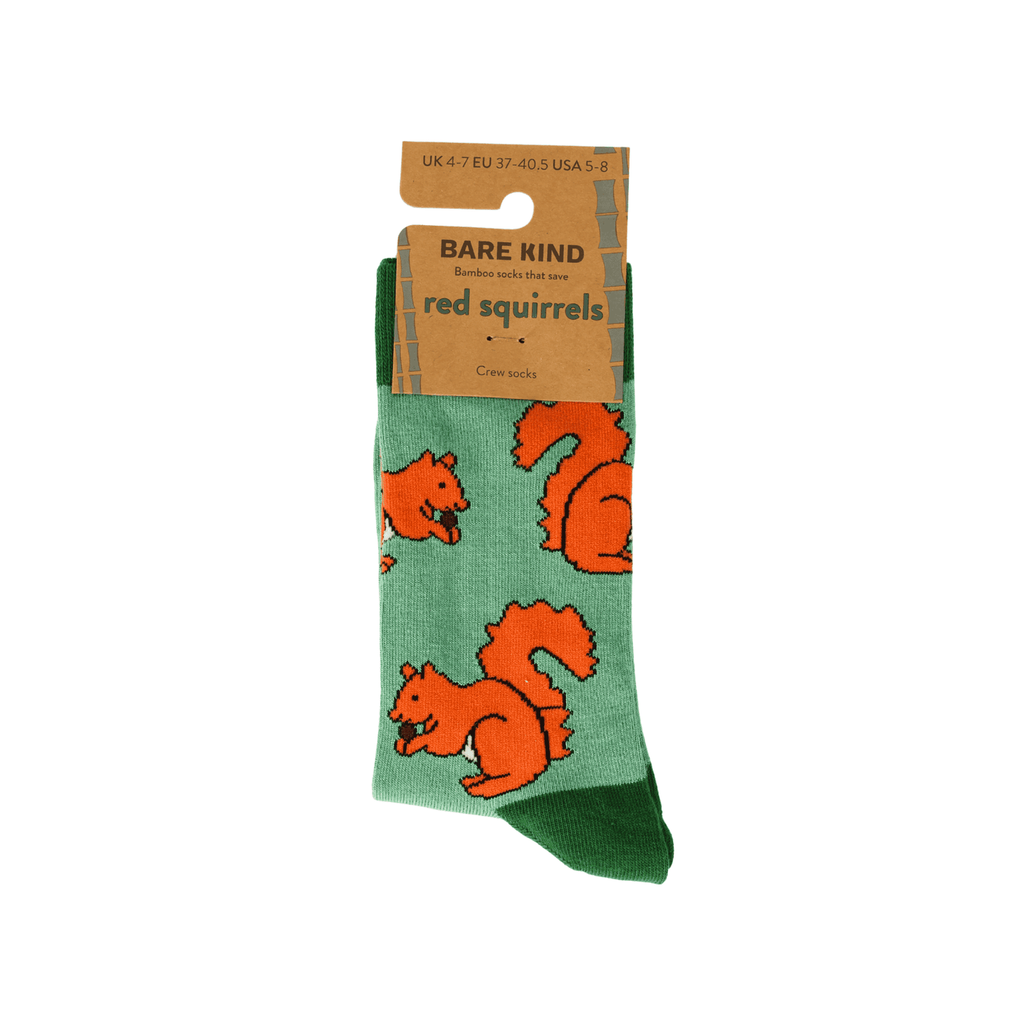 Save the Red Squirrels Bamboo Socks Socks Bare Kind