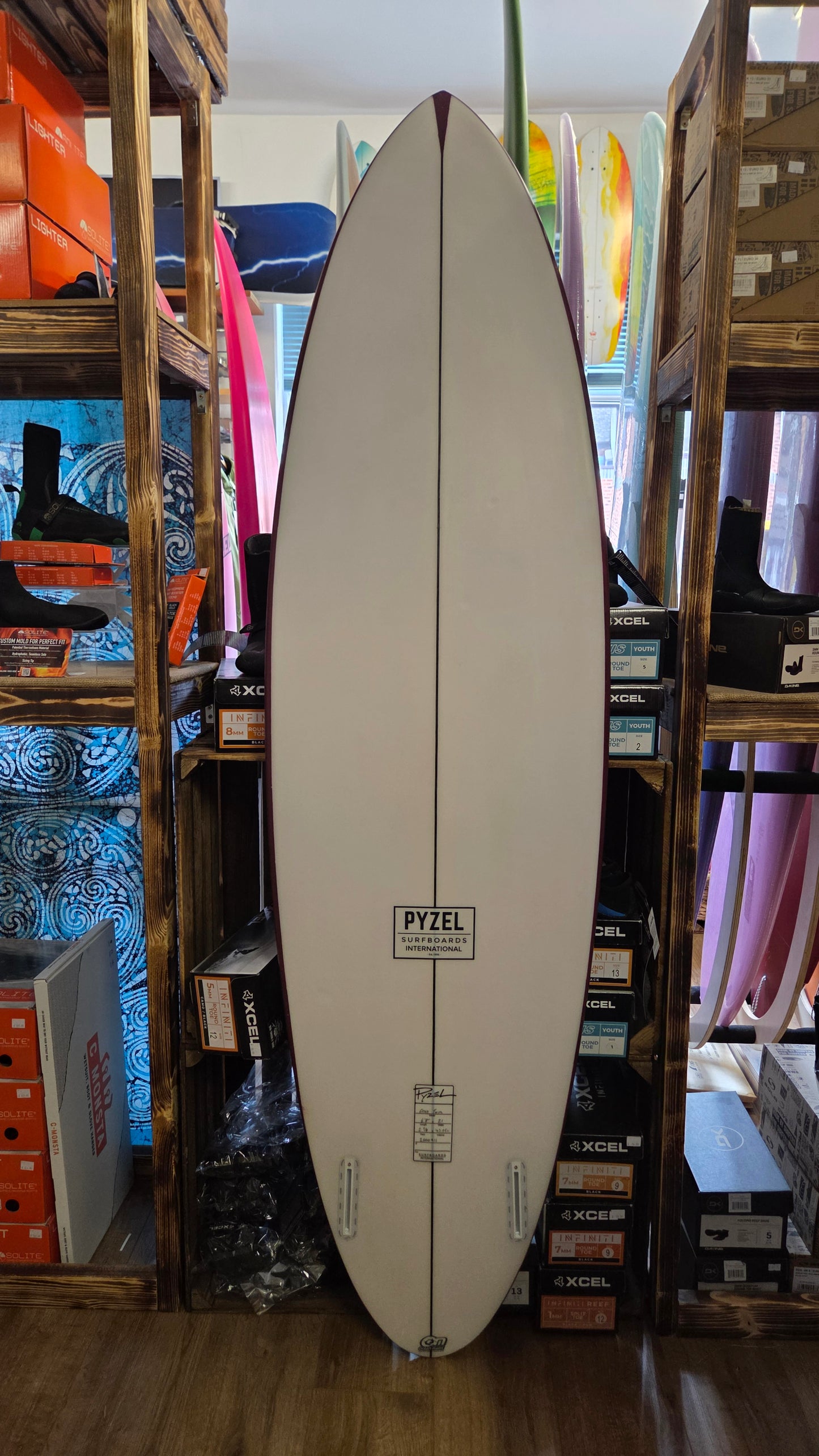 Pyzel Crisis Twin 6'8 (USED) Futures Surfboard Surfboards Pyzel