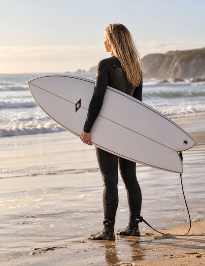 NSP Elements Double Vision Shortboard Surfboard 6'2" - White Surfboard NSP