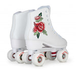 Rookie Quad Rollerskates Rosa White Adult Kids Roller Boots - Bob Gnarly Surf