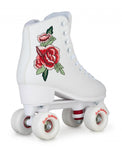 Rookie Quad Rollerskates Rosa White Adult Kids Roller Boots - Bob Gnarly Surf