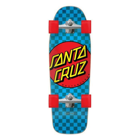 Santa Cruz Classic Dot Check Carver C5 Surf Skate 9.8" X 30.2" - Bob Gnarly Surf