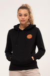 Santa Cruz Classic Dot Women's Hoodie Black - Bob Gnarly Surf