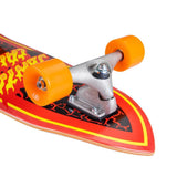 Santa Cruz Flame Dot Shark Carver CX Surfskate - Bob Gnarly Surf