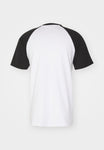 Santa Cruz Screaming Wave Raglan T-Shirt White/Black - Bob Gnarly Surf