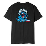 Santa Cruz Screaming Wave T-Shirt Black - Bob Gnarly Surf