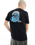 Santa Cruz Screaming Wave T-Shirt Black - Bob Gnarly Surf