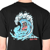 Santa Cruz Screaming Wave T-Shirt Black - Bob Gnarly Surf