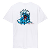 Santa Cruz Screaming Wave T-Shirt White - Bob Gnarly Surf