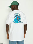 Santa Cruz Screaming Wave T-Shirt White - Bob Gnarly Surf