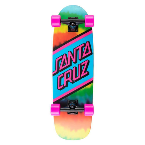 Santa Cruz Skateboards Rainbow Tie Dye Street Skate Cruzer - Bob Gnarly Surf