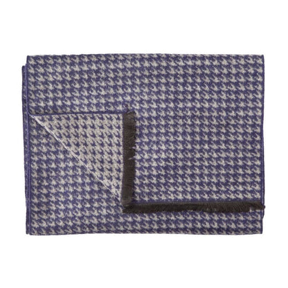 Blue Houndstooth Bamboo Scarf Scarves Swole Panda