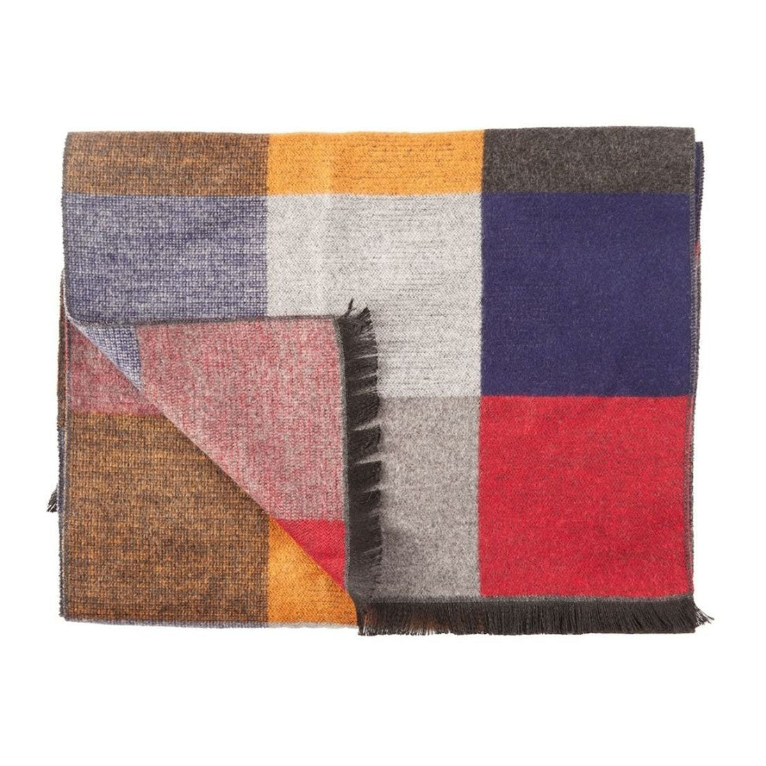 Multi Coloured Check Bamboo Scarf Scarves Swole Panda