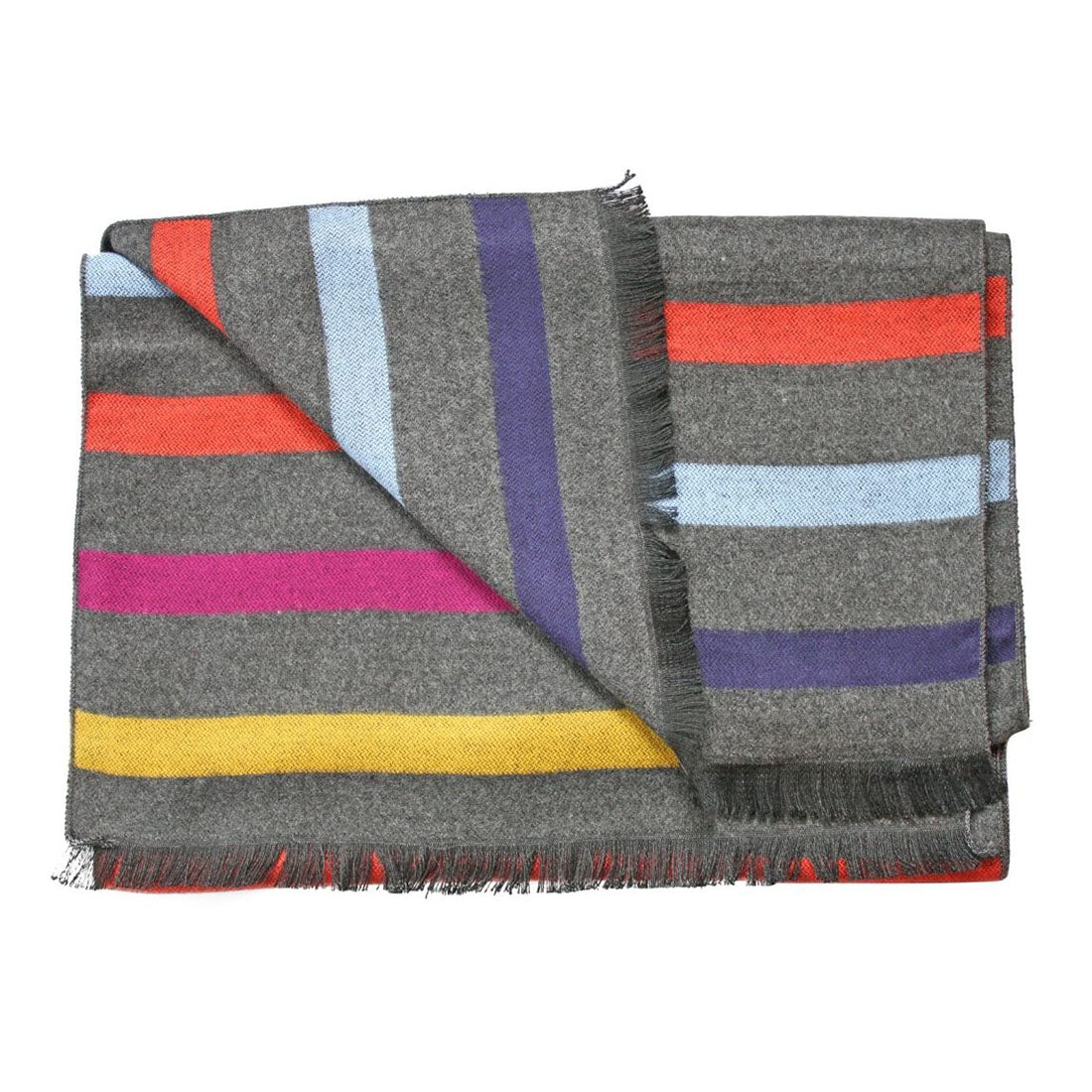 Multi Fine Stripe Bamboo Scarf Scarves Swole Panda