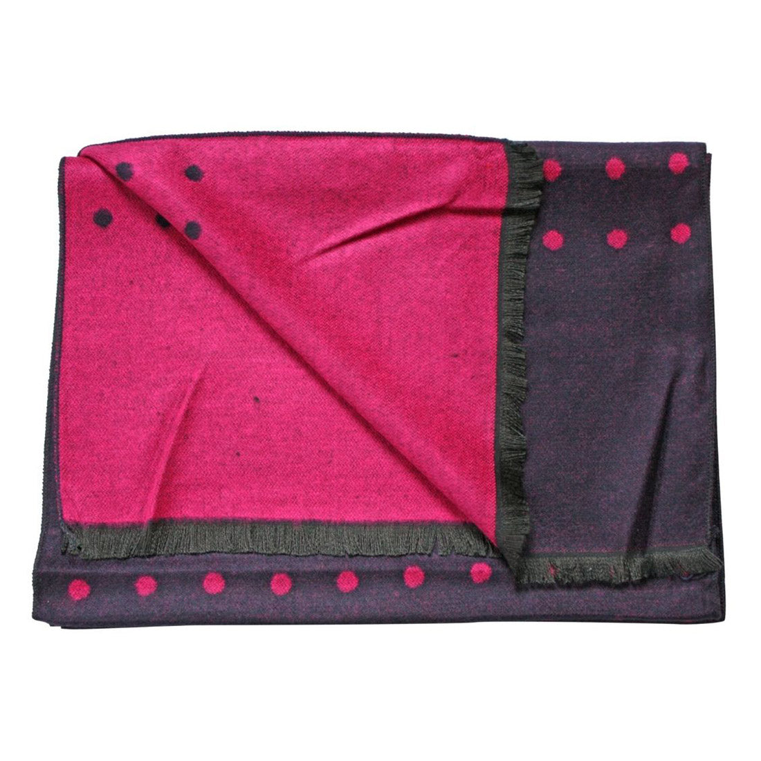 Navy and Pink Spot Bamboo Scarf Scarves Swole Panda