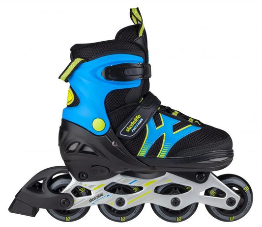 Skatelife Kids Inline Skates Motion Adjustable Black/Blue - Bob Gnarly Surf