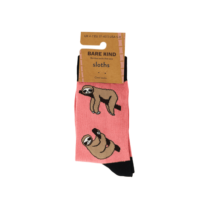 Save the Sloths Bamboo Socks Socks Bare Kind