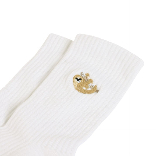 Save the Sloths Ribbed Bamboo Socks Socks Bare Kind