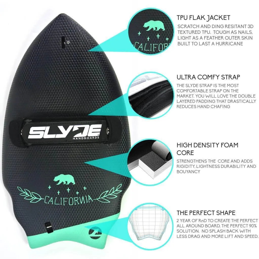 Slyde Handboards The Wedge - Black Hole Sun Handplane Slyde