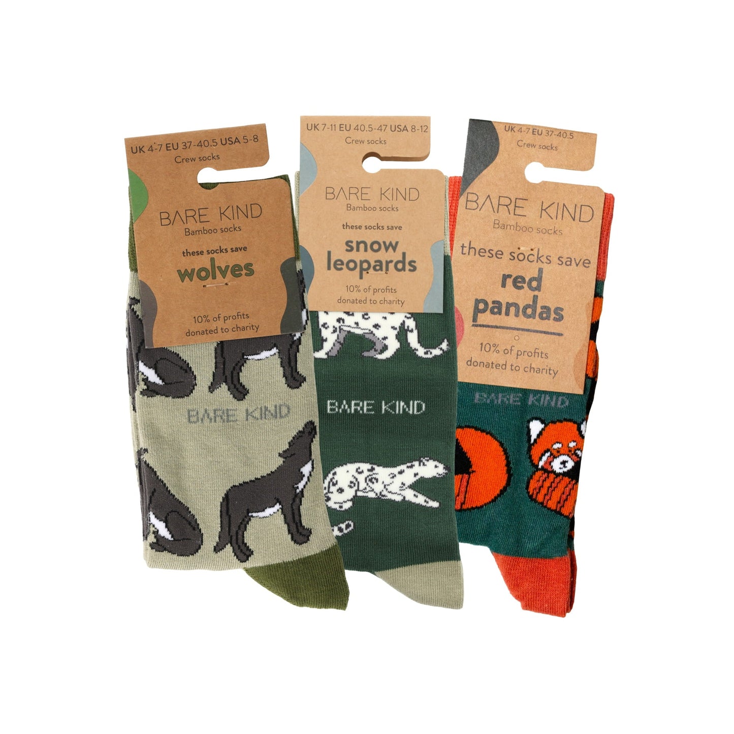 Snowy Mountain 3 Pack Bamboo Sock Set Socks Bare Kind