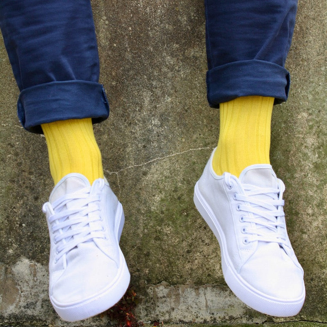 Banana Yellow Bamboo Socks Socks Swole Panda